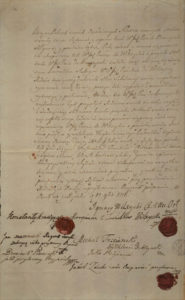 Kontrakt przedślubny Konstanty Kruszyński z Ludwiką Wilczycką 1776 rok