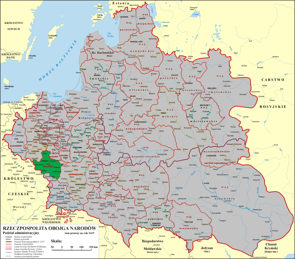 Rzeczypospolita Obojga Narodów - Wieruszów - Województwo Sieradzkie Rzeczypospolita Obojga Narodów - Wieruszów - Województwo Sieradzkie