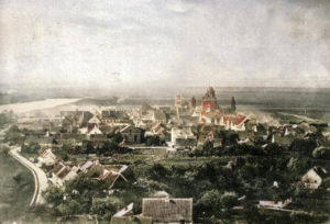 Widok na stare miasto z wieży zamkowej Widok na stare miasto z wieży zamkowej