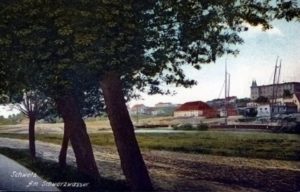 Świecie widok na szpital i magazyn Świecie widok na szpital i magazyn