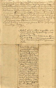 Gburzy z Czapel spłata karty Krupockiemu 1706
