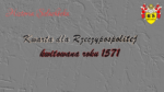 Kwarta dla Rzeczypospolitej kwitowana roku 1571