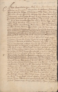 Umowa przedślubna Konopackiego ze Zboińskim 1709 rok