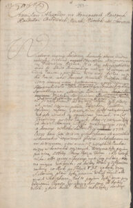 Umowa dzierżawna na rzecz gburów w Kozłowie 1706 roku  