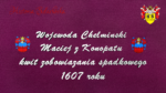 Wojewoda Chełmiński kwit zobowiązania spadkowego 1607 roku
