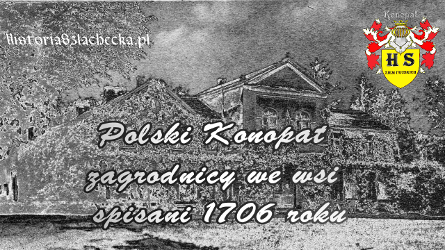Polski Konopat zagrodnicy we wsi spisani 1706