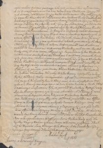 Kontrakt przedmałżeński Kruszyński-Czapski 1699 roku 