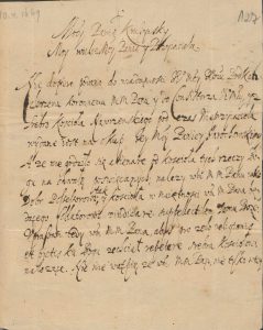 List biskupa Bystrama w sprawie kościoła w Nawrze 1669 roku
