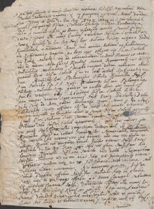 Kontrakt przedmałżeński Kruszyńskich z Mostowskimi 1701 rok