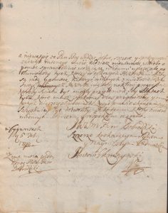 List Antoniego Kruszyńskiego do matki 1742 roku pisany