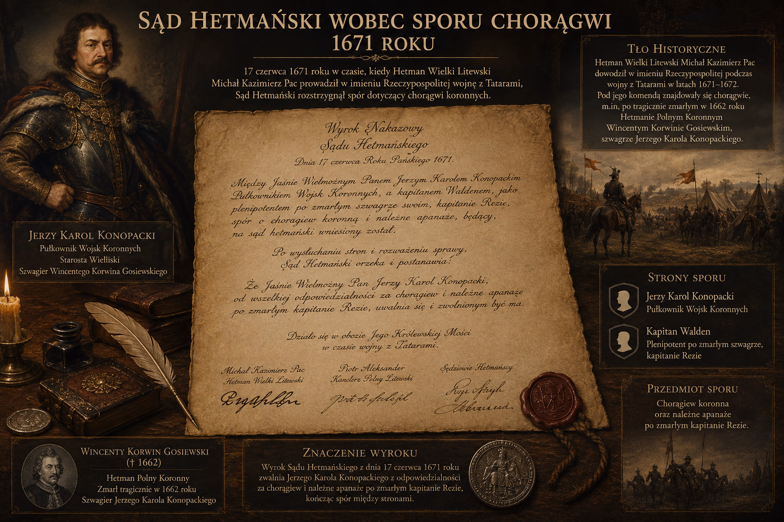 Sąd Hetmański wobec sporu chorągwi 1671 roku