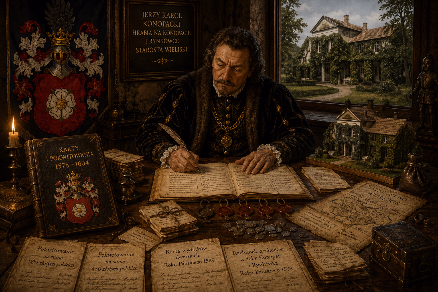 Jerzy Karol Konopacki karty i pokwitowania