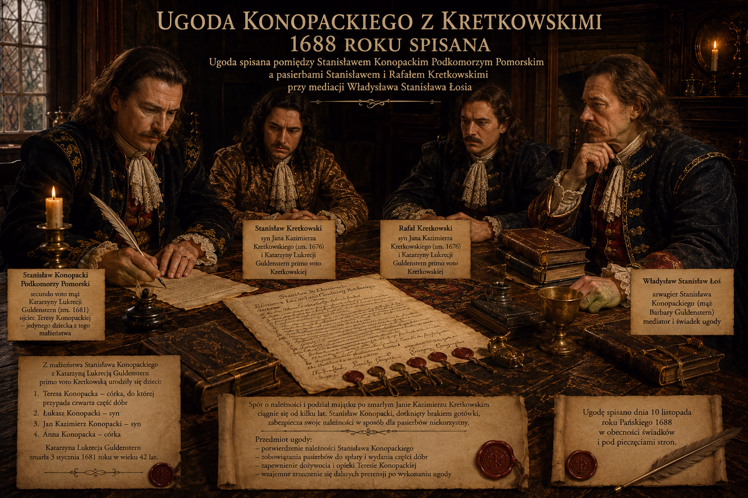 Ugoda Konopackiego z Kretkowskimi 1688 roku spisana