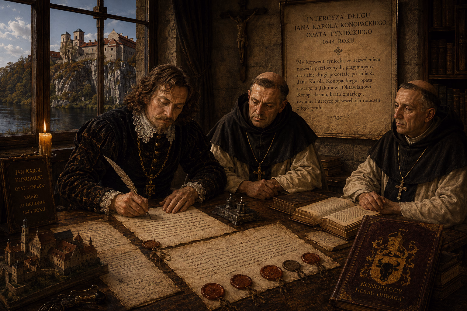 Intercyza długu Jana Karola Opata Tynieckiego 1644 roku 1 Intercyza długu Jana Karola Opata Tynieckiego 1644 roku