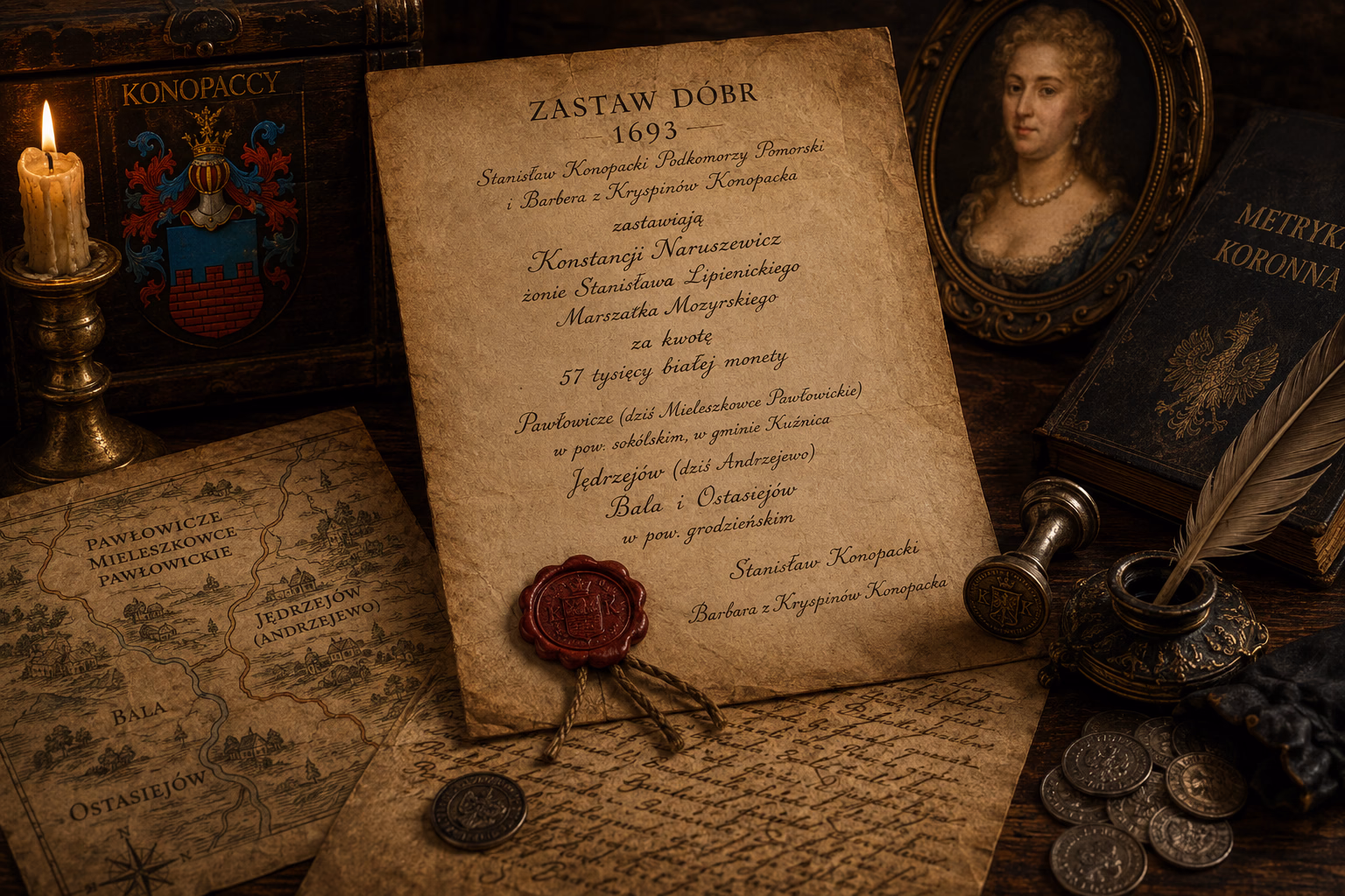 Konopaccy zastawiają Pawłowicze Konstancji Naruszewicz 1693 roku 1 Konopaccy zastawiają Pawłowicze Konstancji Naruszewicz 1693 roku