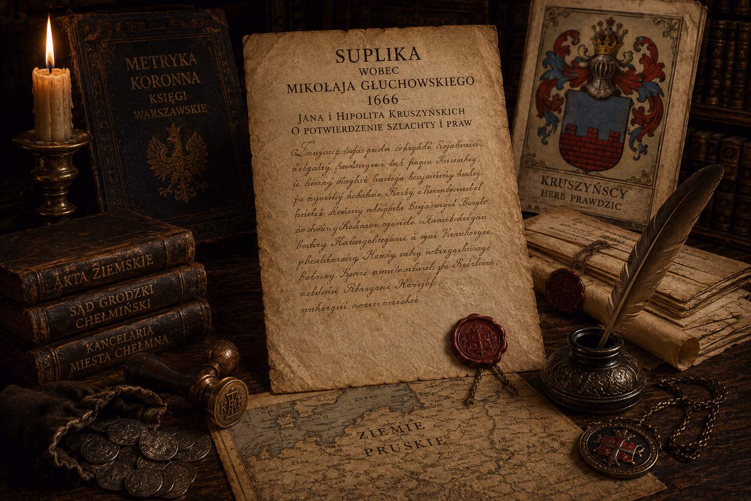 Kruszyńscy Suplika wobec Głuchowskiego 1666 roku 1 Kruszyńscy Suplika wobec Głuchowskiego 1666 roku