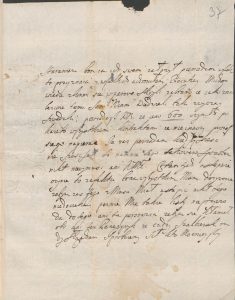 List Stanisława do córki Teresy Kruszyńskiej 1704 roku