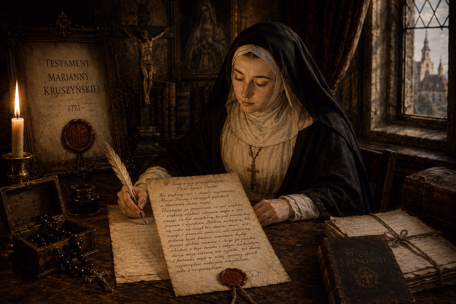 Testament Marianny Kruszyńskiej 1721 roku spisany 1 Testament Marianny Kruszyńskiej 1721 roku spisany